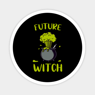Green Witch Cauldron funny Wiccanism Magnet